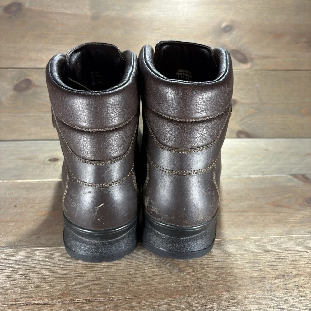 ll bean cresta mens size 10 wide shoes brown leather waterproof hiking boots